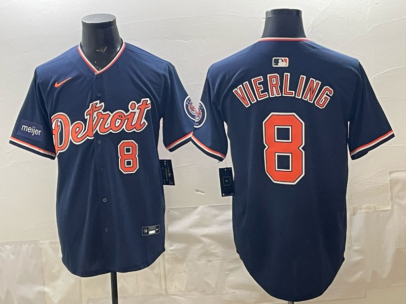 Men Detroit Tigers #8 Vierling blue Nike 2026 MLB Jersey 0409022